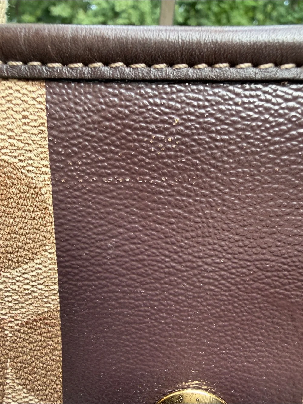 Coach 2008 Heritage Signature Tote  Beige Canvas tote Tattersall